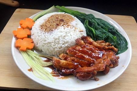 日式照烧鸡腿饭的食谱做法，只属于一个人的营养晚餐